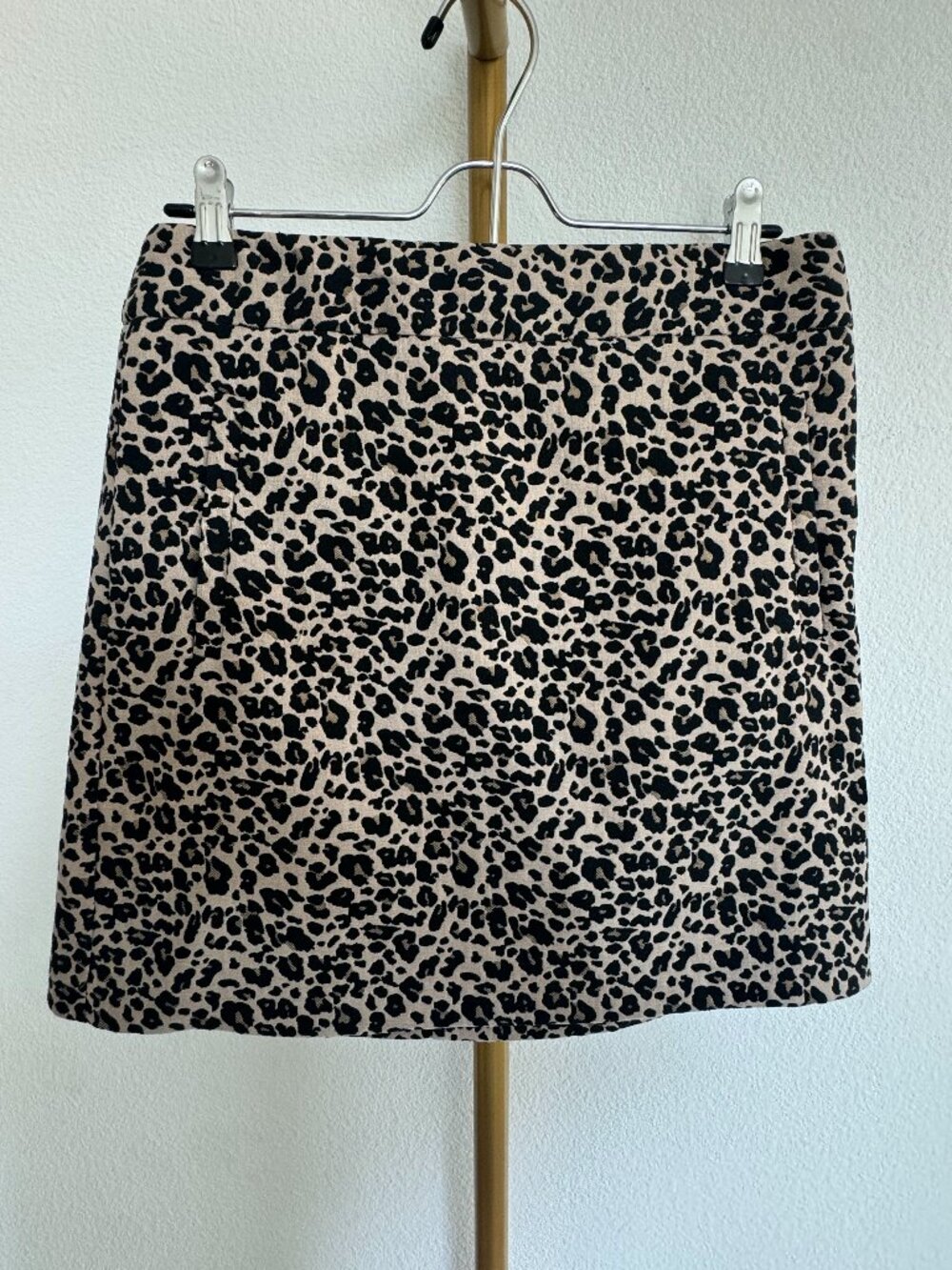 LOFT Petites Leopard Print Mini Skirt NWT Size 6P